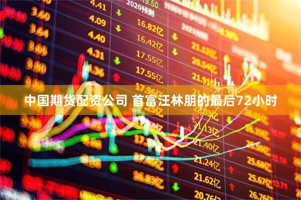 中国期货配资公司 首富汪林朋的最后72小时